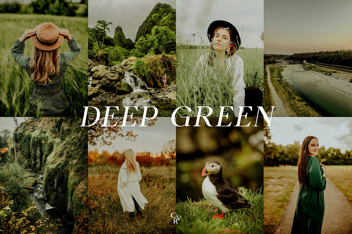 10 Deep Green Lightroom Presets, a Preset Add-On by CVR Presets (Photo 3 of 7)