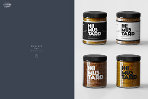 Mustard Jar Mockup