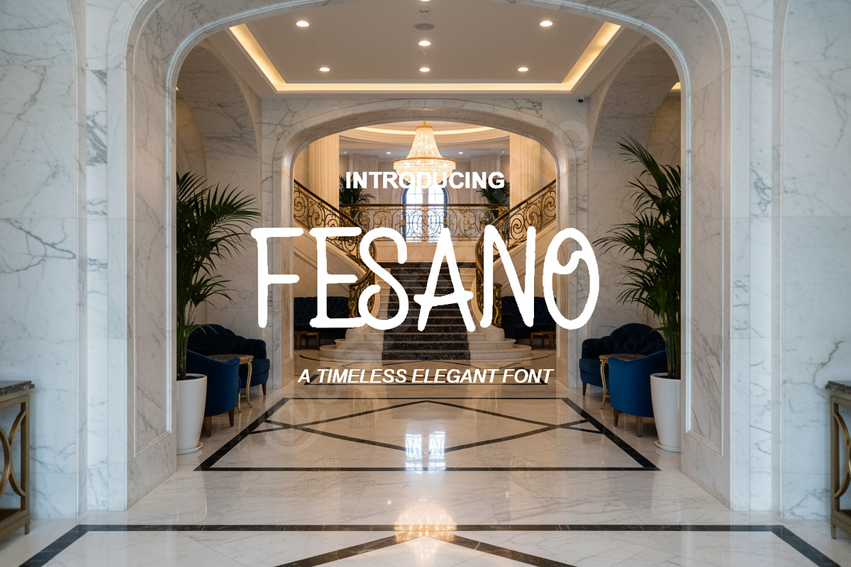 Fesano – Premium Elegant Serif Typef, a Font by Astuti Studio (Photo 1 of 16)