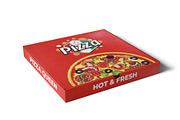 Pizza Box Mockup, a Packaging Mockup by mockupbuys (Thumbnail 7 of 11)