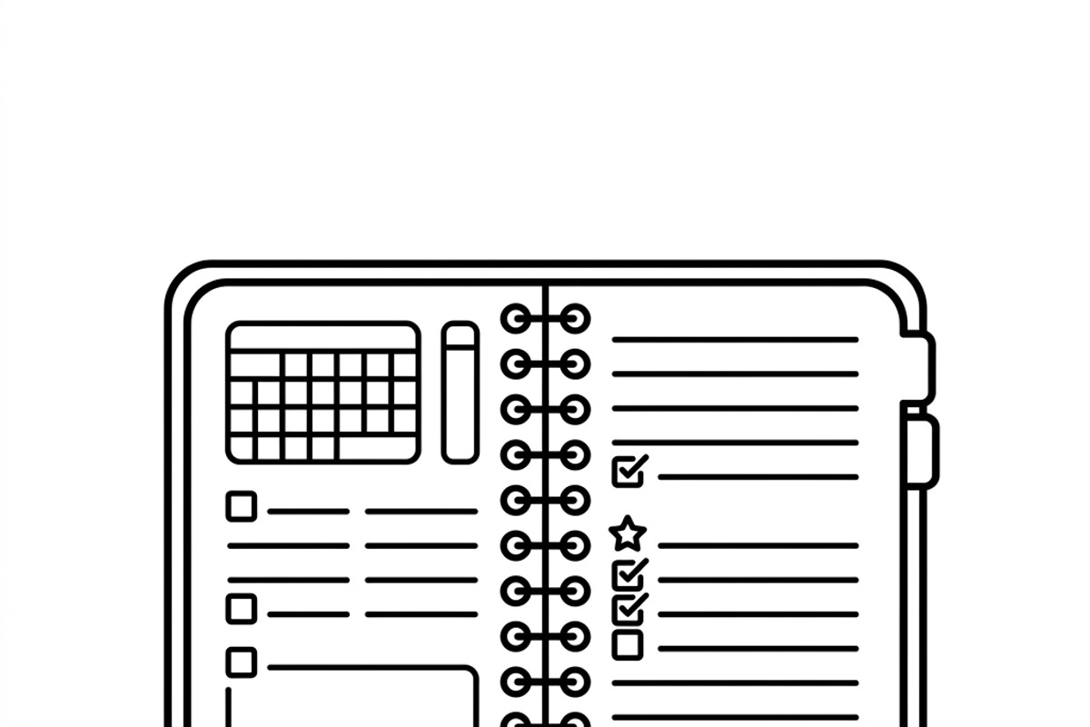42 Daily Planning Icon Set, an Outline Icon by adenpinkstore (Photo 14 of 14)