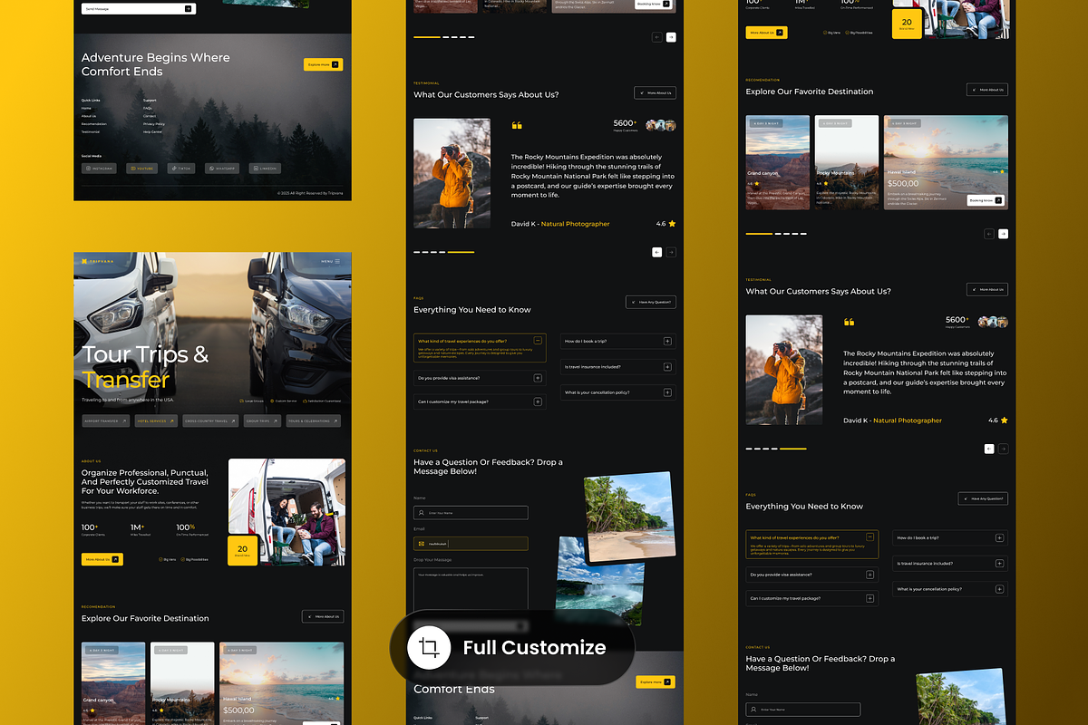 Travel Agency Landing Page preview 3
