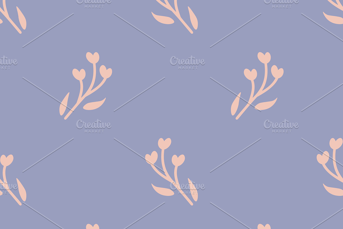 Seamless pink flowers, a Pattern Graphic by elyomys