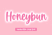 Honeybun | Handwritten Script Font
