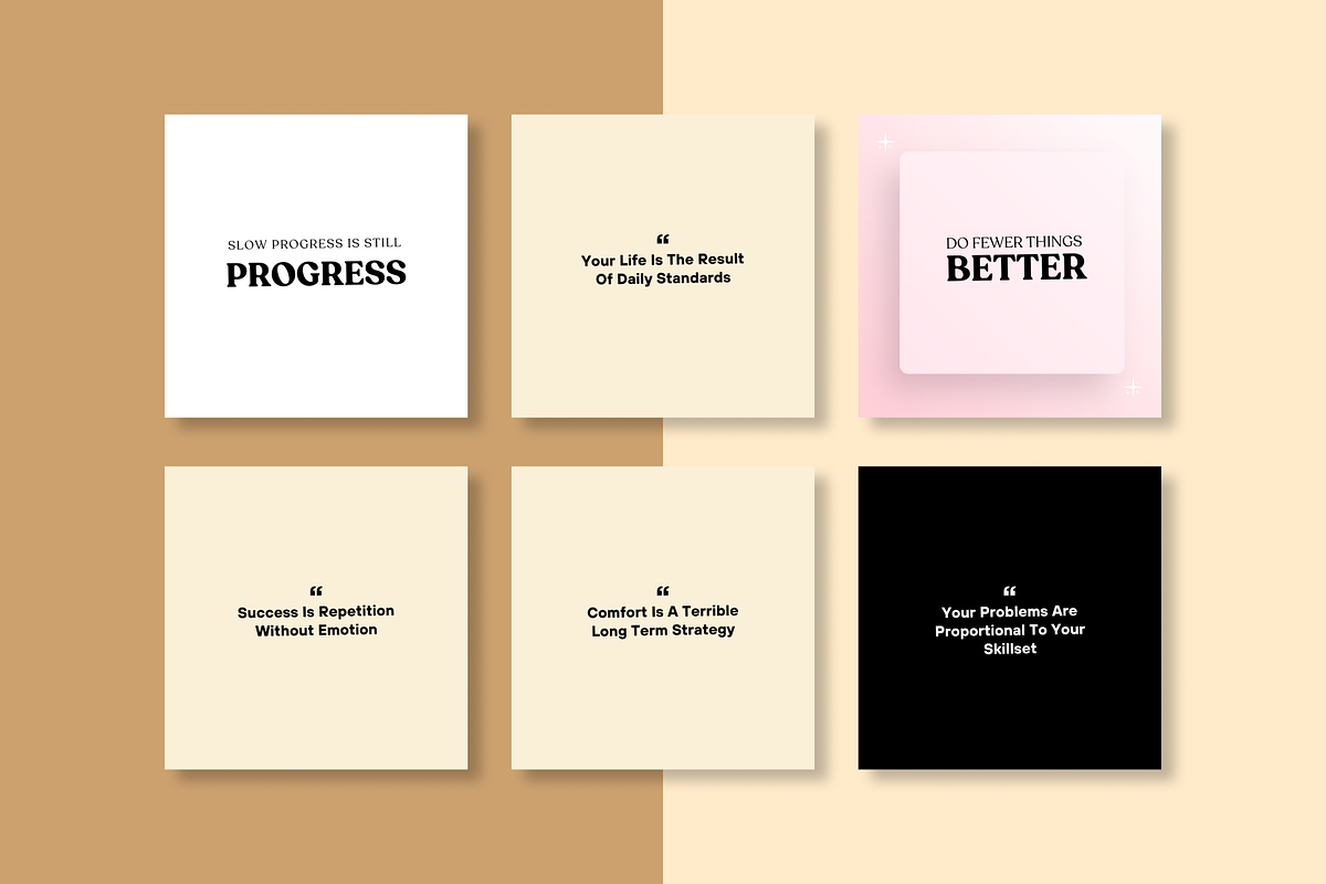 50 INSPIRING INSTAGRAM TEMPLATE, a Social Media Template by RB Boutique (Photo 2 of 10)