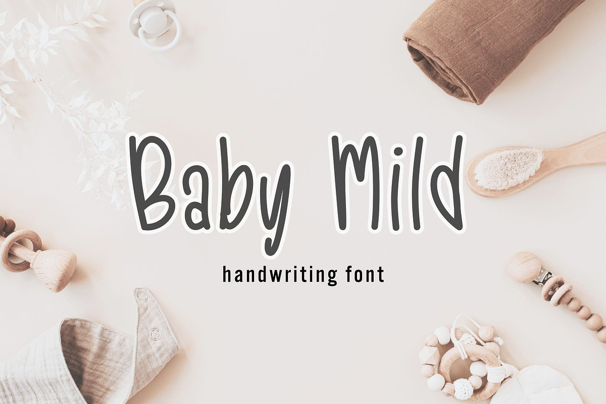Byby Mind Handwriting Font, a Handwritten Font by Ruddean2109 (Photo 1 of 10)