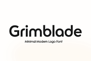 Grimblade - Logo Font, a Sans Serif Font by Umitype (Thumbnail 1 of 9)