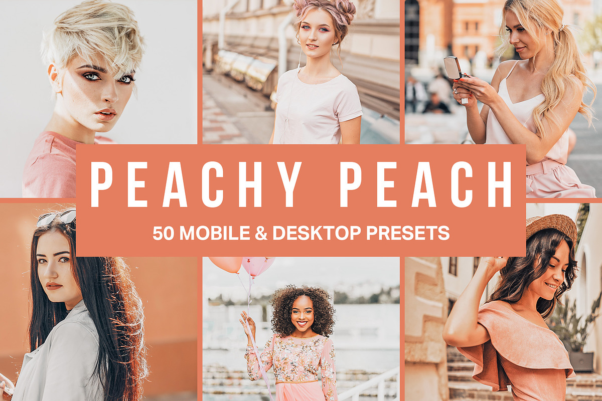50 Peachy Peach Lightroom Presets, a Preset Add-On by SparkleStock (Photo 1 of 10)
