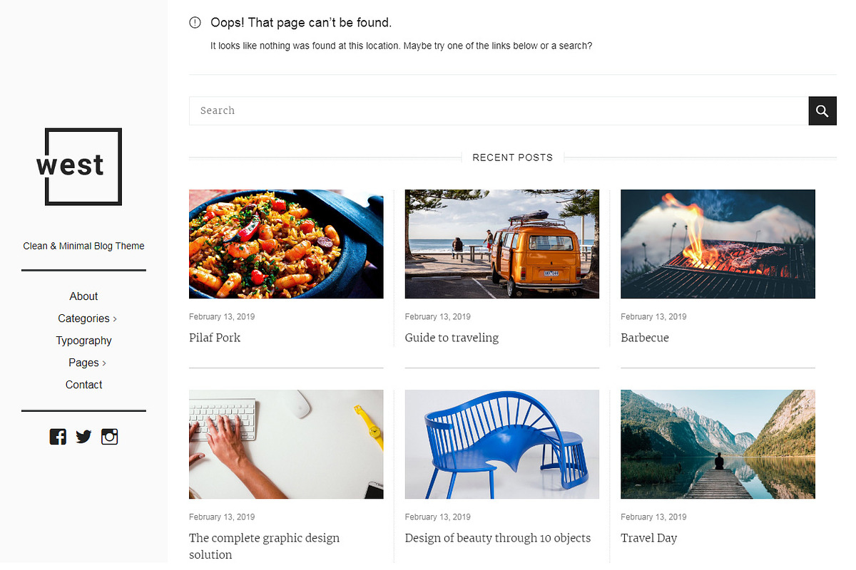 One West - Clean & Minimal WP Theme, a WordPress Template by Excellent Dynamics (Photo 3 of 3)