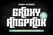 Groxy Angproak Font, a Sans Serif Font by QR Design Studio (Thumbnail 1 of 7)
