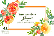 Summertime Bouquets - Watercolor Flo, an Illustration by SmallHouseBigPony (Thumbnail 2 of 6)