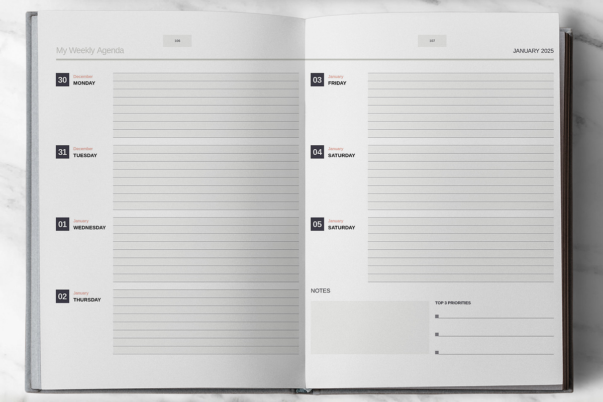 Year At A Glance 2024 Template, a Brochure Template by Boris Cupac (Photo 3 of 4)