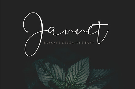 Jannet, a Font by Fikryal Studio