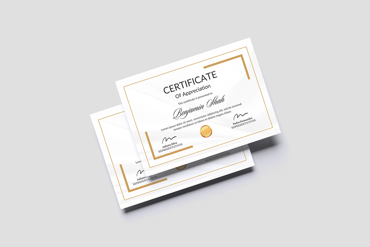 Certificate Mockup, a Flyer Template by graphicstory (Photo 4 of 11)