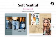 Soft neutral social media graphic, a Social Media Template by Chanut is industries (Thumbnail 3 of 11)