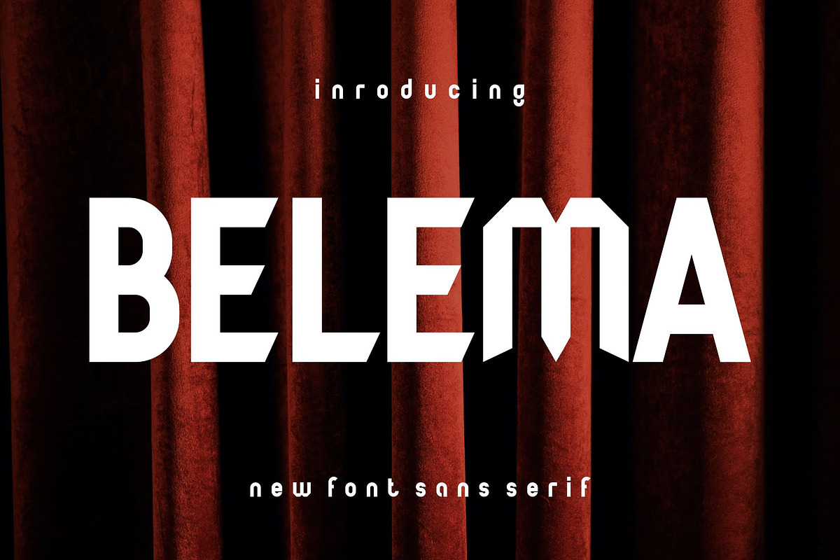 Belema, a Sans Serif Font by riotama85 (Photo 1 of 5)