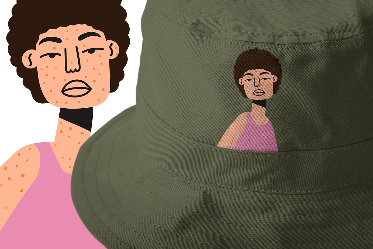Women. Vector and raster graphics., a Person Illustration by Oliana Moroz (Photo 4 of 19)