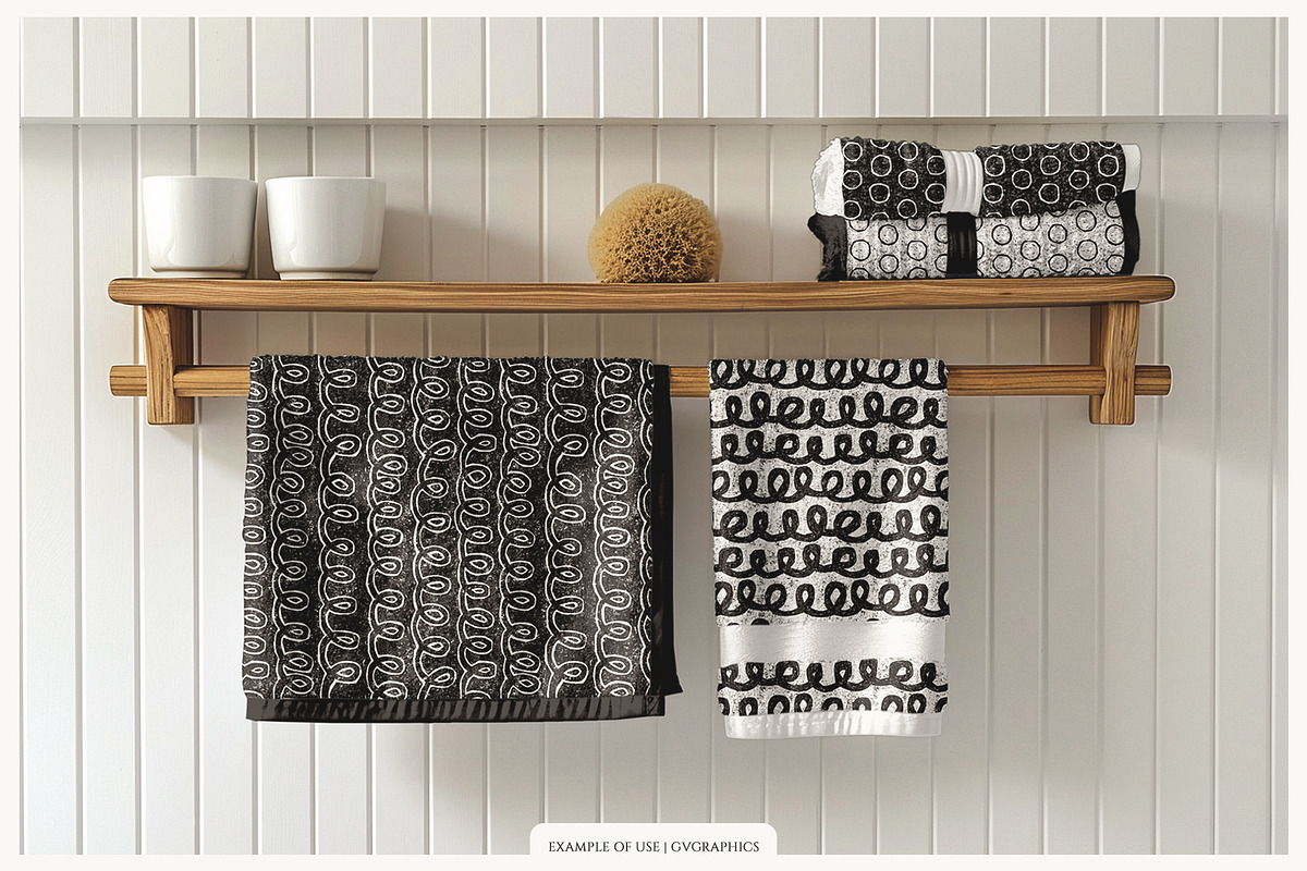 Linocut Patterns, a Pattern Graphic by GVGraphics (Photo 14 of 15)