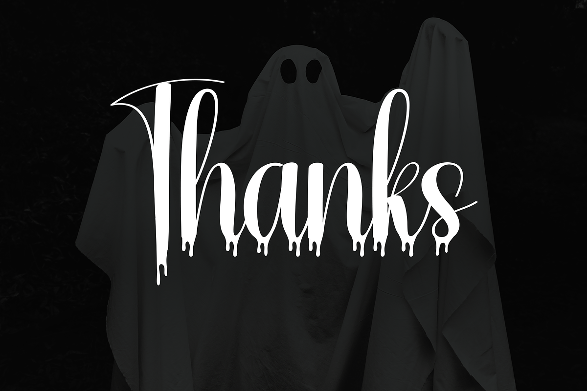 Big Ghost | Script Font, a Handwritten Font by Scratchones (Photo 2 of 8)