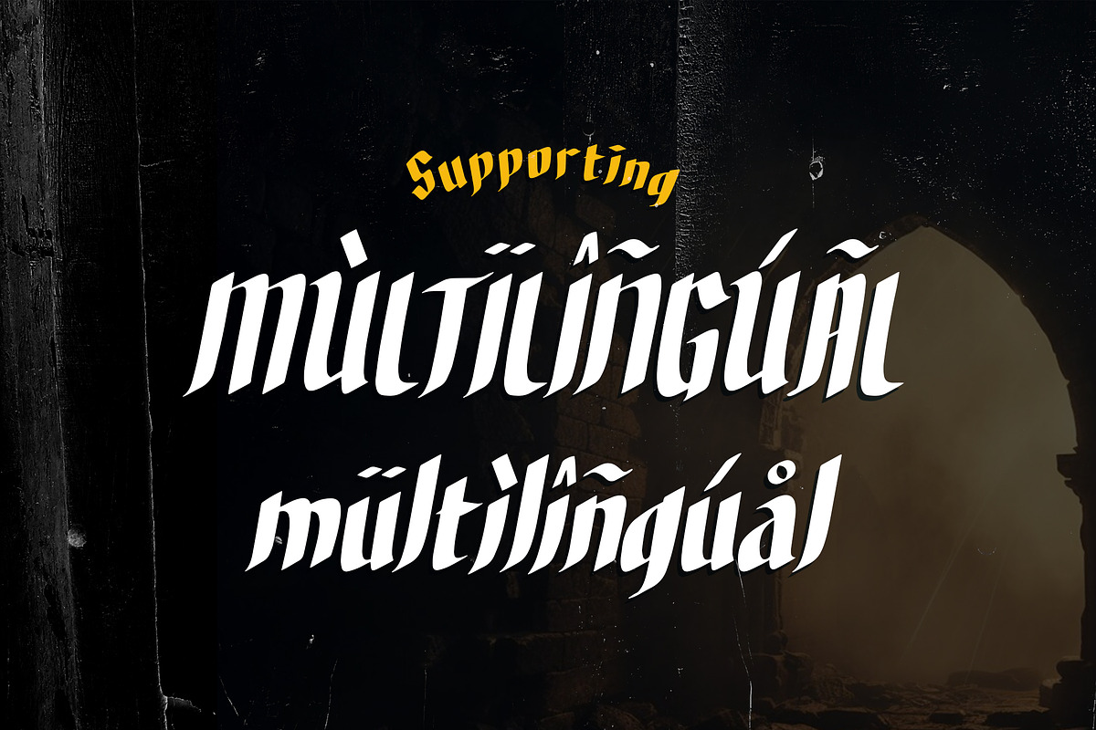 Scrivener Handwritten Blackletters, a Blackletter Font by dansdesign (Photo 3 of 12)