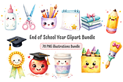 End of School Year Clipart Bundle, a Decorative Illustration by Anca Digital Vibe (Thumbnail 1 of 11)