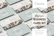 Business Card Kit for Photographer, a Business Card Template by Golden Horizons Studio (Thumbnail 1 of 10)