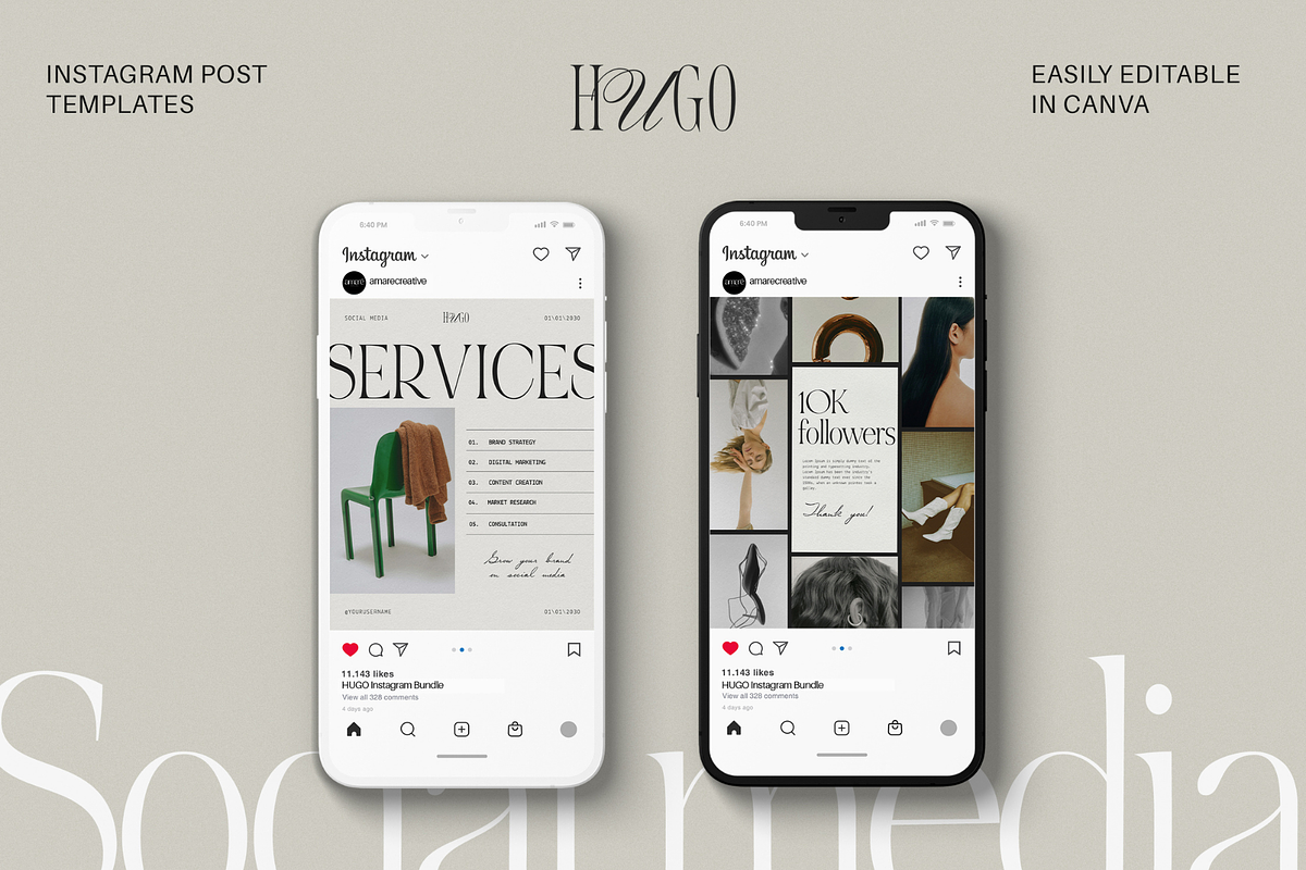 Social Media & instagram Bundle, a Social Media Template by Amaré Creative (Photo 4 of 10)