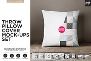 The Pillow Cover Mock-ups Set, a Household Mockup by Mocca Mockups Store (Thumbnail 1 of 14)