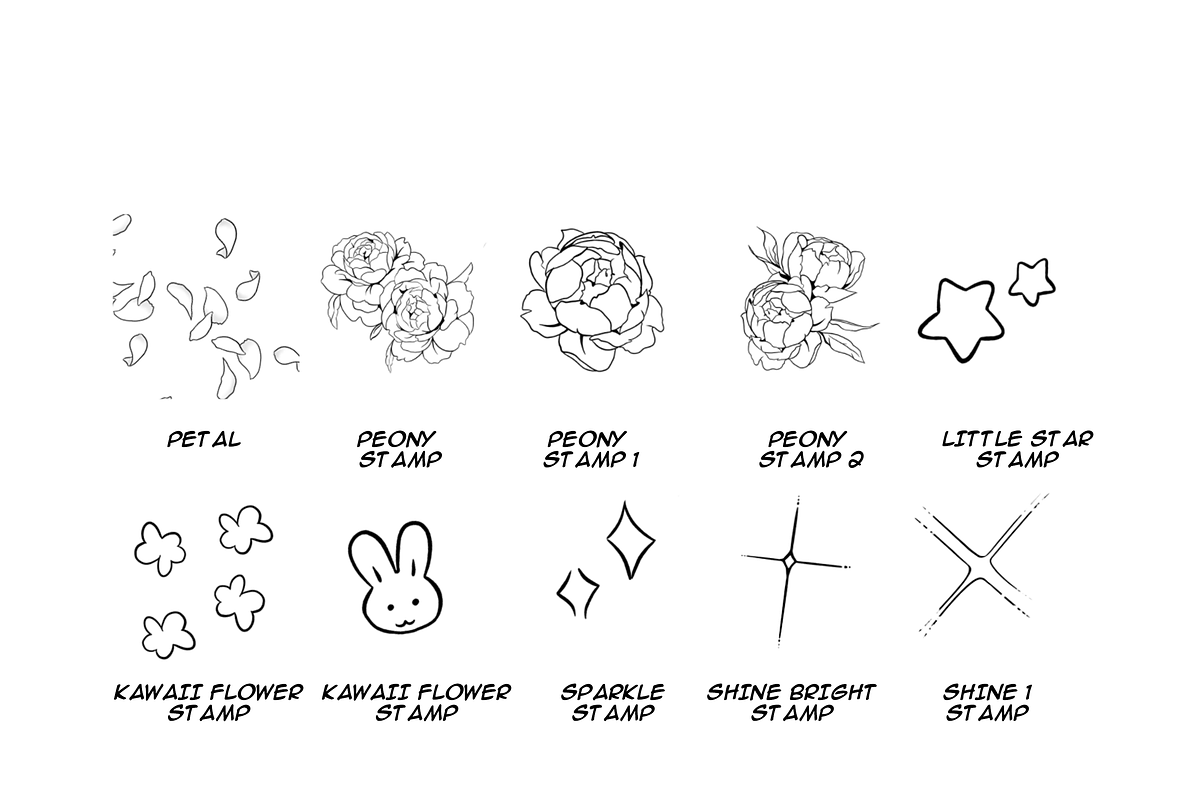 Manga Creator Kit 2 Elements, a Brush Add-On by Marshmal Mochi (Photo 3 of 5)