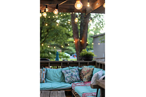 Charming DIY upcycled patio with, a Nature Photo by Lermont51