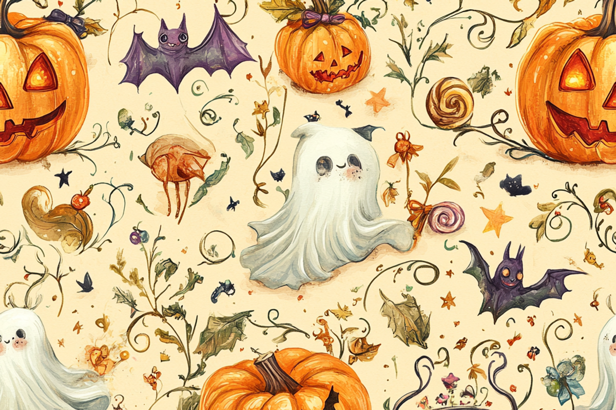 Whimsical Halloween Delight, a Background Graphic by Printable Treasure (Photo 5 of 6)