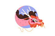 Asian, Chinese dragons set, cards, an Animal Illustration by PaperTrident (Thumbnail 12 of 13)