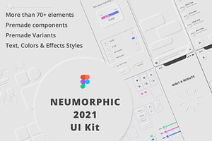 Neumorphic 2021 UI Kit For Figma