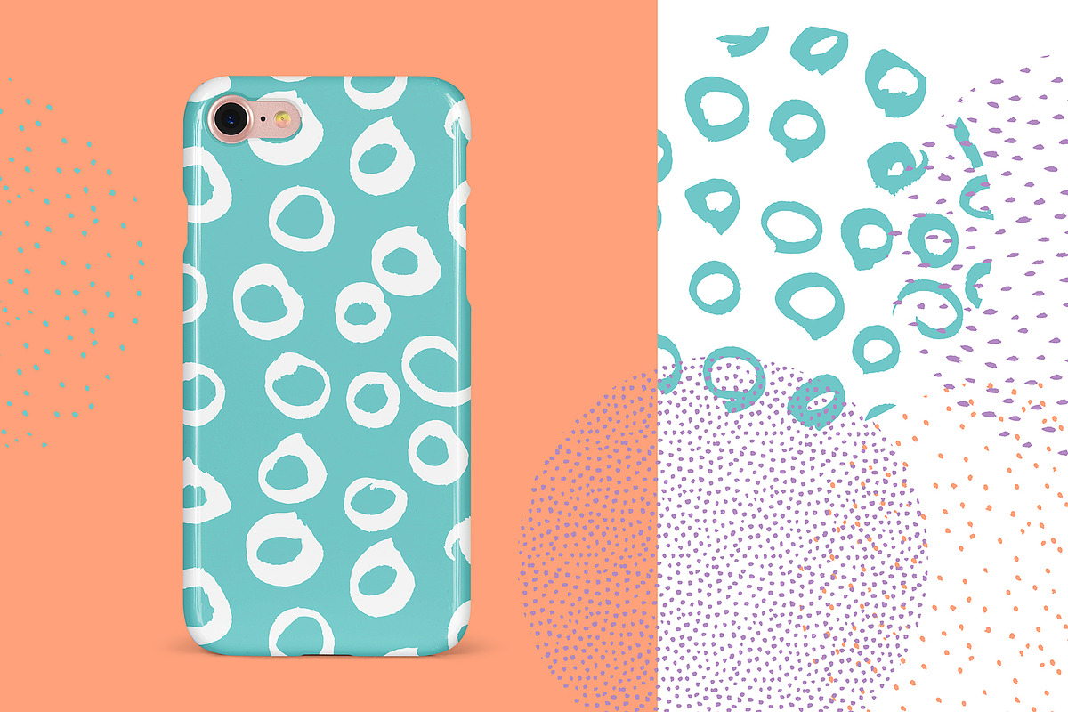 Dot Stripe Brush Pattern Bundle, a Pattern Graphic by Wildflower June (Photo 3 of 8)