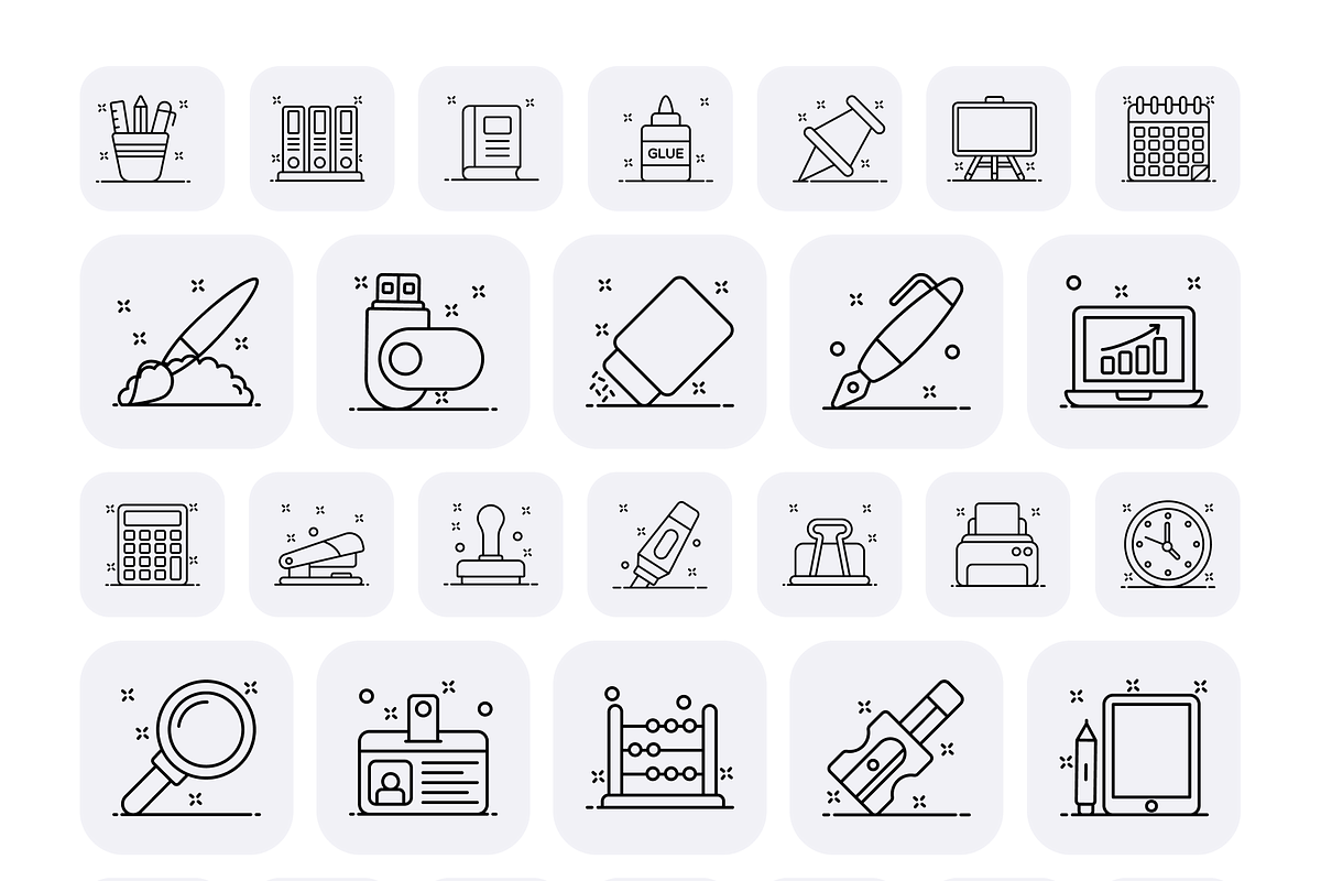 Office Supplies Icons, a Duotone Icon by Brickclay (Photo 9 of 9)