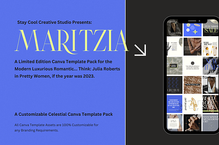 Maritzia, Canva Brand Kit & Template, a Social Media Template by Stay Cool Creative Studio