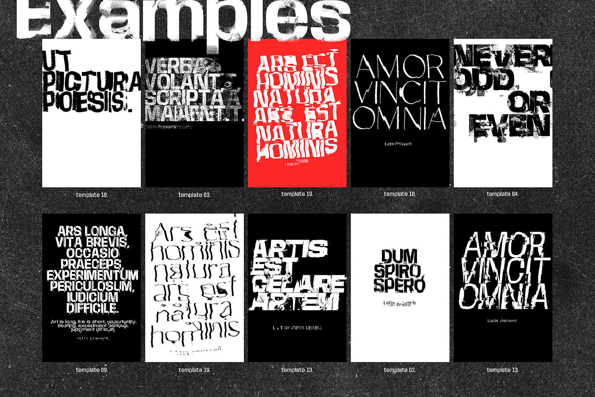 Distorted Text Effect Templates, a Background Graphic by Inartflow (Photo 8 of 23)