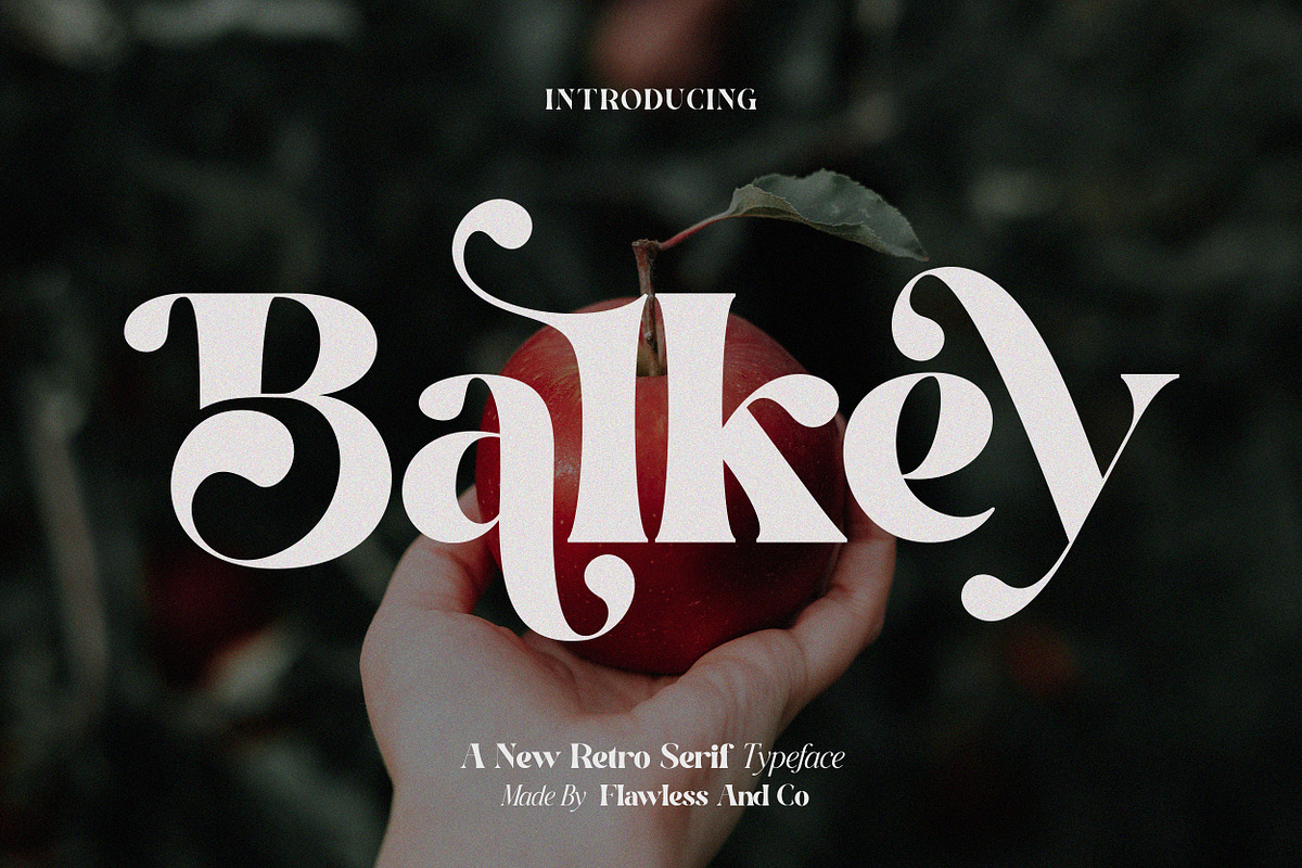 Balkey, a Serif Font by Flawless And Co (Photo 1 of 10)