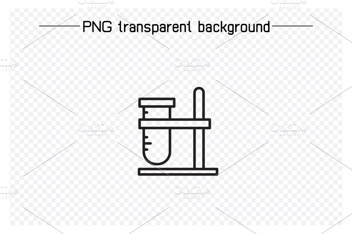 Science and Lab Tube and Flask Icons, an Outline Icon by Designfour (Photo 4 of 7)