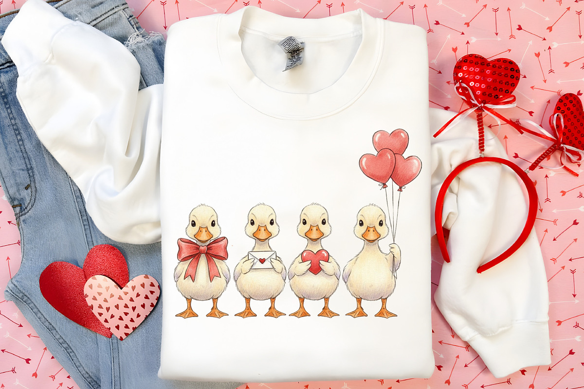 Funny Valentine Goose Png, an Illustration by Canvas Craft (Photo 5 of 7)