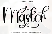 Master, a Handwritten Font by FreshTypeINK (Thumbnail 1 of 8)