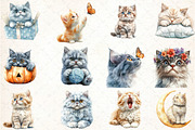 Selkirk Rex Cat Clipart, an Illustration by DreamCafeArt (Thumbnail 4 of 5)