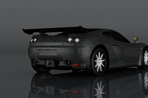 Ascari KZ1R Low-poly 3d Model Ready