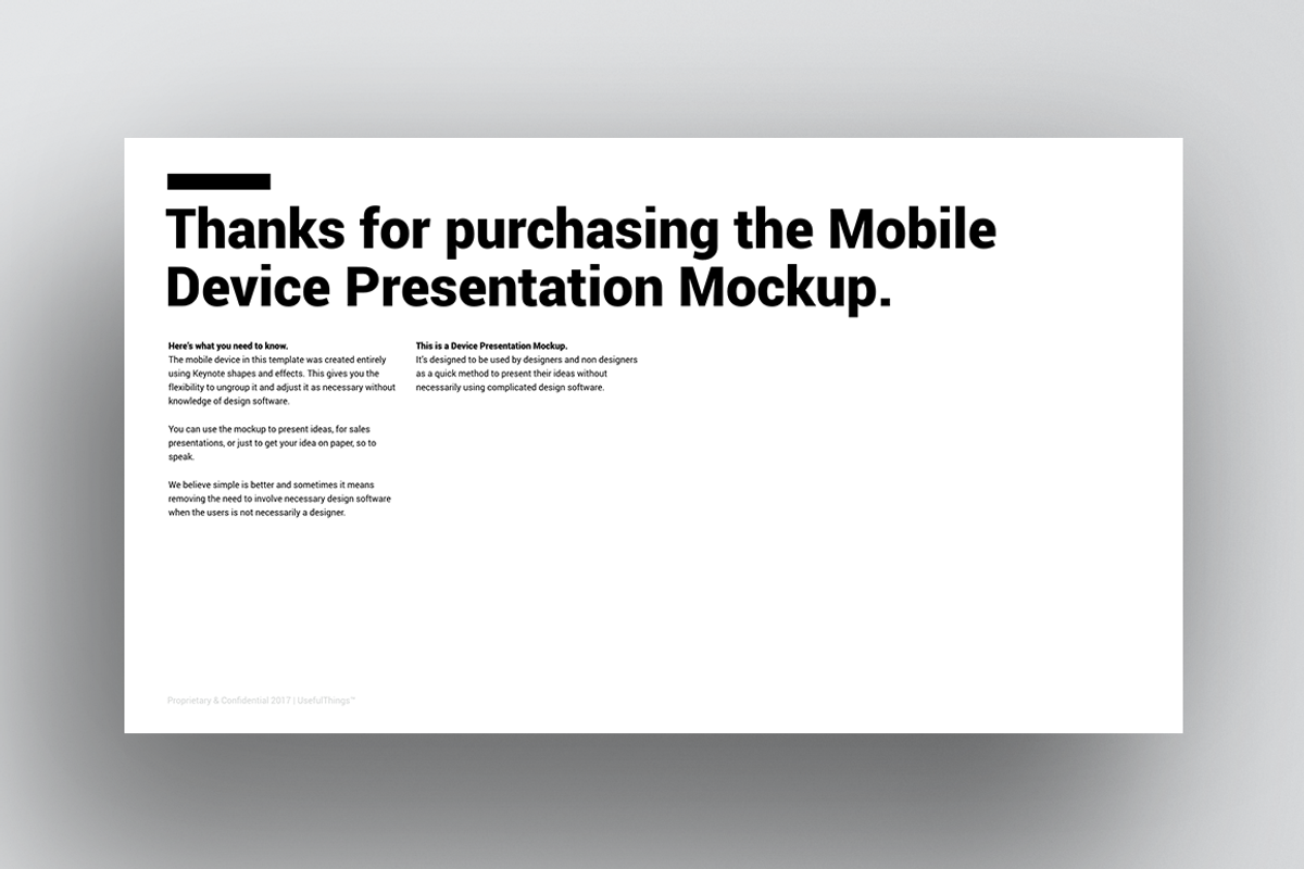 Mobile Mockup Presentation Template, an Android Mockup by Useful Things™ (Photo 2 of 11)