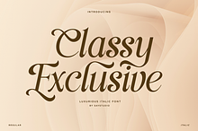 Classy Exclusive - Luxury Serif Font