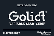 Golict - A Modern Slab Serif Font, a Slab Serif Font by Marvadesign (Thumbnail 1 of 5)