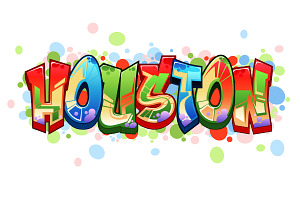 Houston - Graffiti Logotype