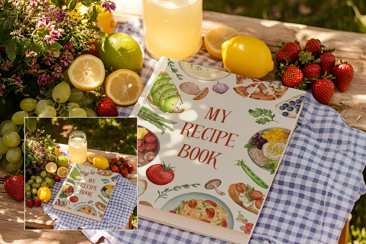 Rustic Picnic Book Cover Mockup PA-P, a Books & Magazine Mockup by Callistemon Creative (Photo 8 of 8)