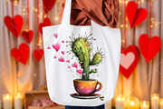 Whimsical Valentine Cactus Clipart, an Illustration by OK Design (Thumbnail 5 of 6)