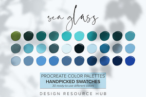 Sea Glass Procreate Palette